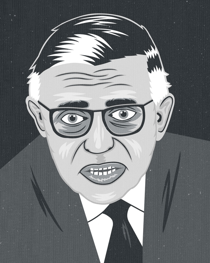 Portrait Jean-Paul Sartre