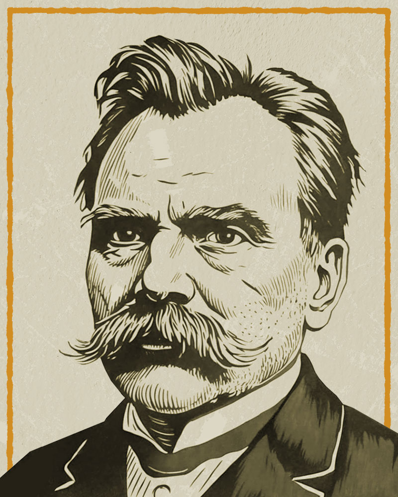 Porträt von Friedrich Nietzsche